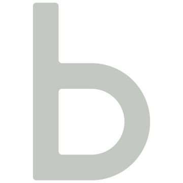 Zelf -adhesief brief "b" - 40 mm in  Lichtgrijs