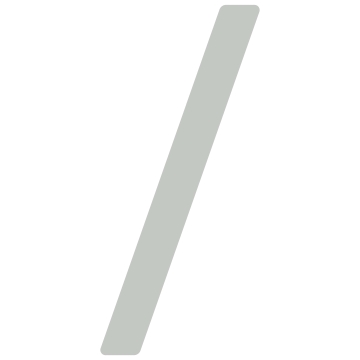 Zelf -adhesive huisnummer "slash" - 40 mm grijs