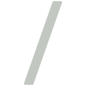 Zelf -adhesive teken "Slash" - 40 mm in Lichtgrijs