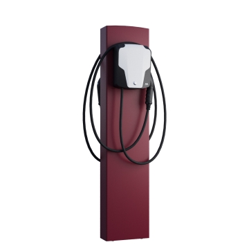 ABL Wallbox Standvoet for Two met grondanker in rood