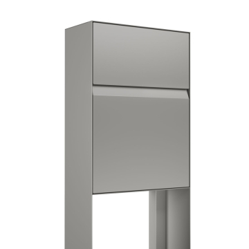 Vrijstaande brievenbus Leon Grijs Metallic
