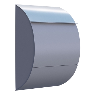 Brievenbus Jumbo Grijs Metallic met RVS inwerpklep