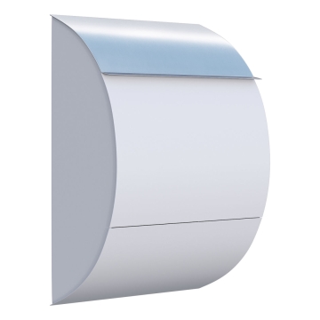 Brievenbus Jumbo Wit met RVS inwerpklep