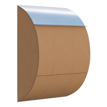 Brievenbus Jumbo Okerbruin met RVS inwerpklep