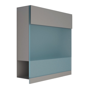 Brievenbus Manhattan Special Blue in Grijs Metallic 