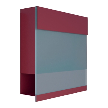 Brievenbus Manhattan Special Blue in Rood