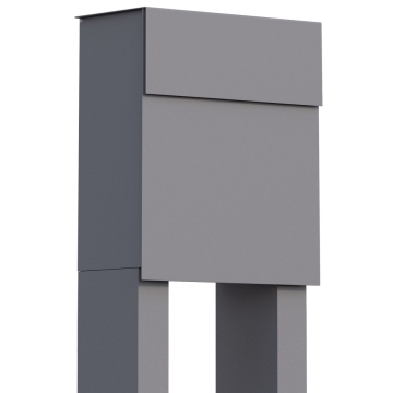 Vrijstaande brievenbus Alto Grijs Metallic