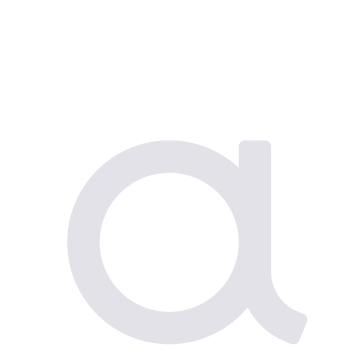 Brief modern 'a' ' - 152 mm in wit