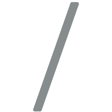 Zelf -adhesive huisnummer "slash" - 152 mm grijs