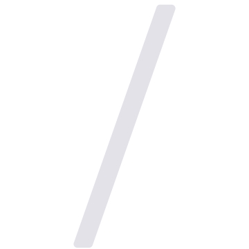 Zelf -adhesief huisnummer "slash" - 152 mm in wit