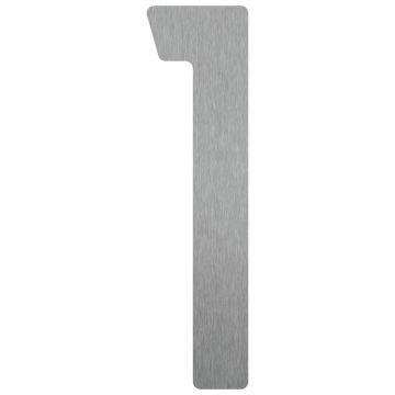 Zelf -adhesief huisnummer "1" - 76 mm RVS