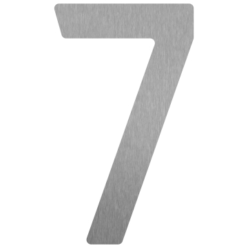 Zelf -adhesief huisnummer "7" - 76 mm RVS