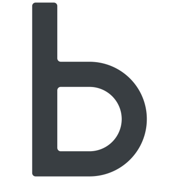Zelf -adhesief brief "b" - 40 mm in Antraciet