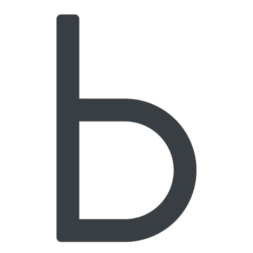 Zelf -adhesief huisnummer "b" - 200 mm in antraciet
