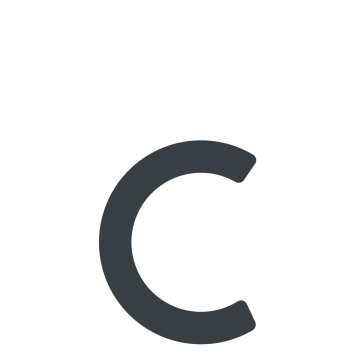 Zelf -adhesief huisnummer "c" - 245 mm in antraciet