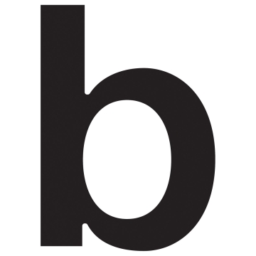 Huisnummer ''b'' Zwart