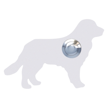 Deurbel Hond ''Baloe'' Wit