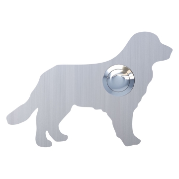 Deurbel Hond ''Baloe'' RVS