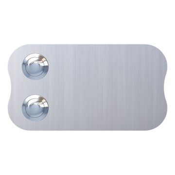 Deurbel cirkel voor twee RVS