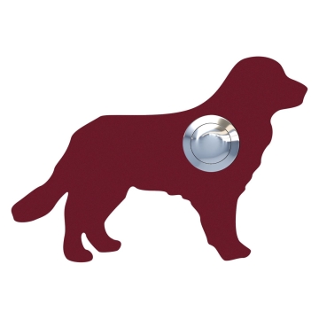 Deurbel Hond ''Baloe'' Rood