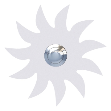 Deurbel zon Wit