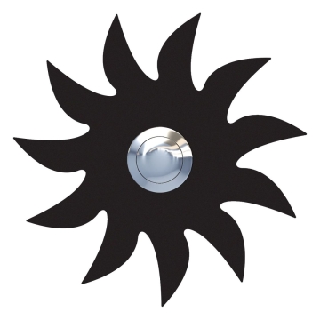 Deurbel zon Zwart
