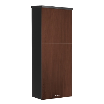 Pakketbox Nepi met houtdecor Zwart | met achteruitname