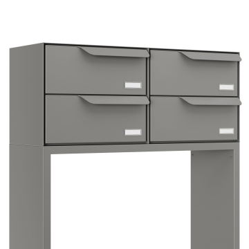 Brievenbus unit Rotterdam for Four in Grijs metallic
