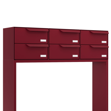 Brievenbus unit Rotterdam for Six H in Rood