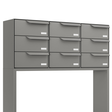 Brievenbus unit Rotterdam for Nine in Grijs metallic