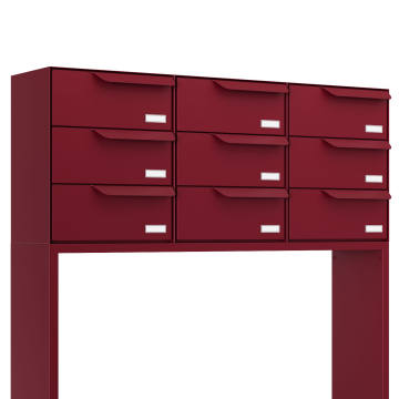 Brievenbus unit Rotterdam for Nine in Rood