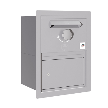 Pakketbrievenbus Koblenz - maat M in Agaatgrijs | Inbouwmontage