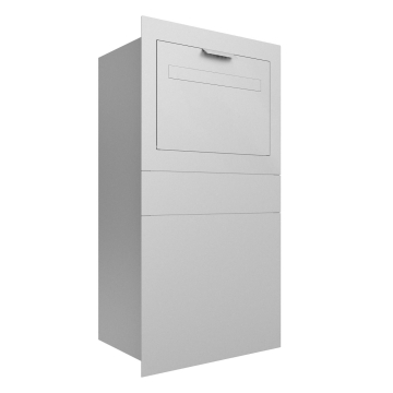 Pakketbrievenbus Monaco in Wit | Verwijdering vanaf de achterkant