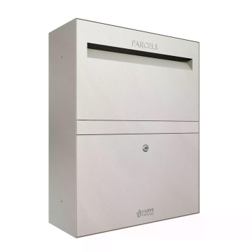 Pakketbrievenbus Rome - Maat L in Kiezelgrijs | Wandmontage