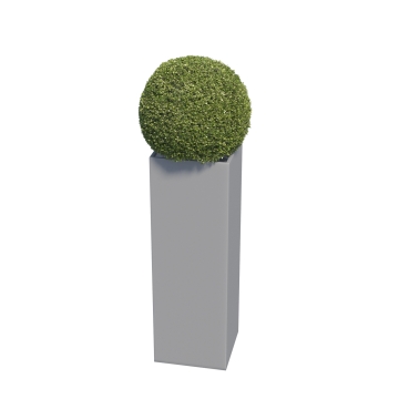 Bloempot Skinny Pillar Medium in Grijs Mettallic