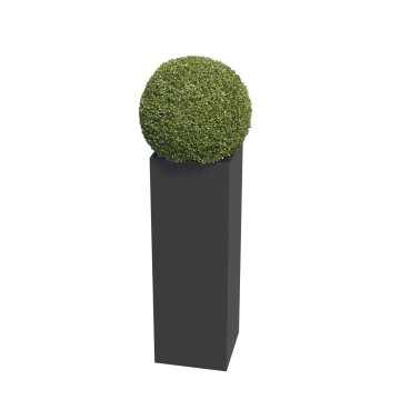 Bloempot Skinny Pillar Medium in Zwart