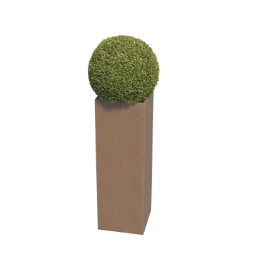 Bloempot Skinny Pillar Medium in Okerbruin