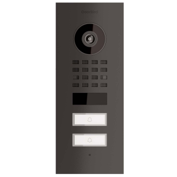 Inbouwdeurintercom Smart-IN Doorbird for Two D1102V in grafietzwart