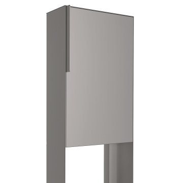 Vrijstaande brievenbus Faro Grijs Metallic