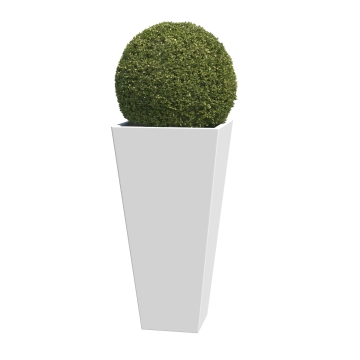 Bloempot Vase Medium in Wit