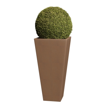 Bloempot Vase Medium in Okerbruin