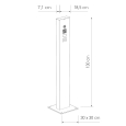 Intercomsysteem met standaard inclusief bodemplaat Smart for Two Doorbird D1102V  in RVS-look thumbnail