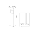 ABL Wallbox Standvoet for Two met bodemplaat in antraciet thumbnail