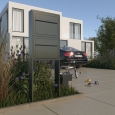 Postkastsysteem Elegance voor twee Okerbruin met RVS inwerpklep thumbnail