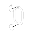 Modern huisnummer '' '' 0 '' - 245 mm in wit thumbnail
