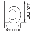 Huisnummer ''b'' Rood thumbnail