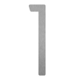 Modern huisnummer '' '1' ' - 245 mm in RVS thumbnail