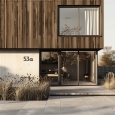 Modern huisnummer '' 8 '' - 200 mm in wit thumbnail