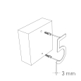 Modern huisnummer '' 5 '' - 200 mm in zwart thumbnail