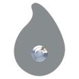 Deurbel druppel Grijs Mettallic thumbnail